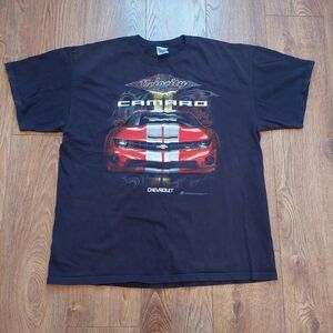 Camaro Nascar Ag Adriano Goldschmied Camaro Black T-Shirt Retro Xl Chevrolet